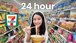 Eating ONLY Japanese Convenience Store Food For 24 Hours 