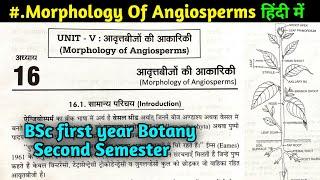 Morphology of Angiosperms Introduction || BSc first year Botany Second Semester || BSc 1st year