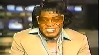 James Brown getting interviewed high as kite