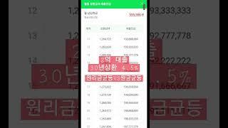 2억 대출 30년 상환 4.5% | 원리금균등 VS 원금균등 이자는?