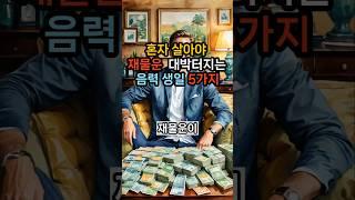 혼자 살아야 재물운 돈벼락 맞는다! 대박나는 음력 생일 5가지 #재물운 #운세 #솔로운