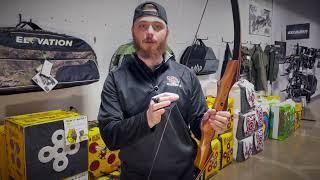 Nice little recurve bow for target shooting or hunting. Review of the PSE Shaman recurve bow