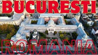 4K Aerial Footage : Discovering the charm of Bucharest Romania 2024