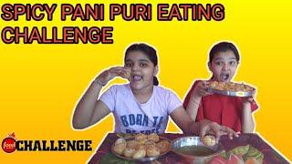 Spicy Pani Puri eating challenge |GUJJU FOODIES|