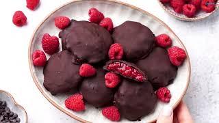 Raspberry Filled Chocolate Bites