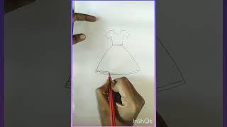 easy baby frock drawing for beginners# easy method