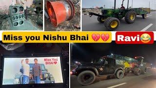 Music system के पीछे लगवा दी Nishu Bhai की Photo ️// Thar vs Swaraj 855 Huk system रेडी  Ravi come