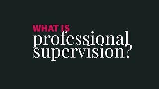 Professional Supervision for pastoral, spiritual, and helping professions