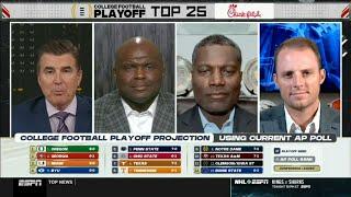 [FULL] ESPN College Football Playoff Top 25: 1.Oregon; 2.Georgia; 3.Miami; 4.BYU; 5.Penn State;...