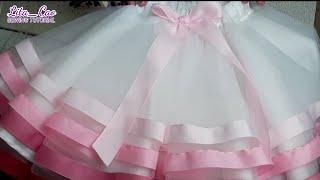 4 LAYERS TUTU SKIRT FOR 6 YEARS OLD