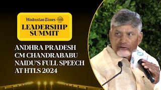 Andhra CM Chandrababu Naidu On Coalition Politics, PM Modi’s Leadership, Social Media | HTLS 2024