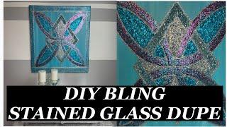 DIY BLING STAINED GLASS DUPE