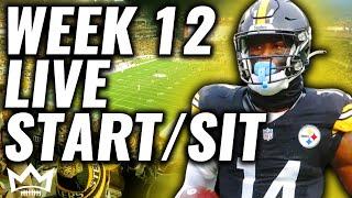 LIVE Week 12 Start/Sit Fantasy Football Advice Q&A | Fantasy Football 2024