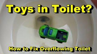 Toys in Toilet - Best Way to Unclog Toilet Bowl