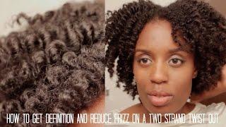 Two Strand Twist Out| How To Get Definition And Reduce Frizz| Natural Hair - ParisIn85