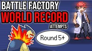 ROUND 5 AND ONWARD! | Battle Factory WORLD RECORD Attempts! | Pokemon Emerald