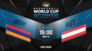 Armenia v Austria | Full Basketball Game | FIBA Basketball World Cup 2027 European Pre-Qualifiers