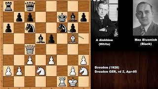 Alexander Alekhine Blunders Yet He Still Wins