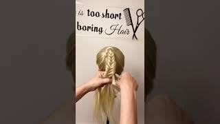 Easy braid hairstyle tutorial #shorts