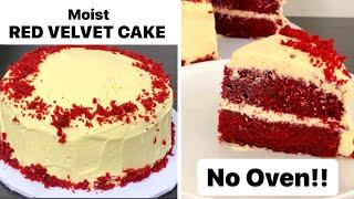 Moist RED VELVET CAKE Without Oven |Easy & perfect Recipe