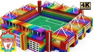 Build Anfield Stadium of Liverpool FC From Magnetic Balls (Satisfying) | Magnet World Series