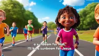 ️Jesus wants me for a sunbeam, with lyrics | Sunday School song | Fun & Joyful Kids' Worship Song!