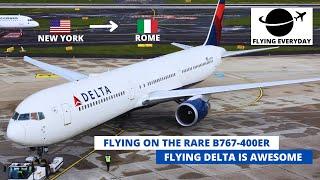 TRIP REPORT | DELTA AIRLINES B767-400 | ECONOMY CLASS | NEW YORK (JFK) - ROME (FCO)