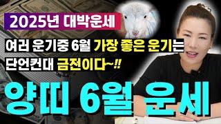 2025년 6월 양띠운세 금전때문에 불안하고, 우울하셨던 양띠분들 들어오세요~!! [양평용한점집 청화신당]