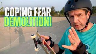 How a 51 YO Skater DEMOLISHES Coping Fear w Bones Hawk Wheels