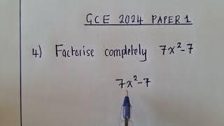 GCE 2025 Paper 1 || Part 2