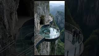 Disaster Strikes Glass Cliff Walkway ! It SHATTERED Beneath Them!