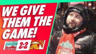 'WE GIVE THEM THE GAME!' | Liverpool 2-2 Manchester United | Mario | Fan Cam