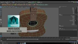 Maya Tutorial for Beginners - Modelling Guitar-Part-1