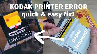 KODAK PHOTO PRINTER ERROR, how to fix cartridge problem! 코닥 프린터 고장, 고치는 법