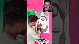 Salman Khan.. Reverse Painting // #art  #youtubeshorts #painting #shortvideo #shortsfeed #shorts