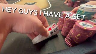 I FLOP a SET, EXPOSE MY HAND, and STILL GET RAISED?! | Poker Vlog #16 #chpoker