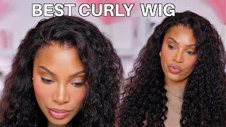 BEST CURLY WIG FOR BEGINNERS!!! | PRE-PLUCKED| PRE BLEACHED| WIG INSTALL