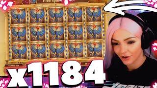 IamLaura crazy win on Book of Dead slot - TOP 5 Biggest wins with Laura