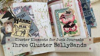 Three Cluster Bellybands for the Junk Journal | Cluster Elements Series