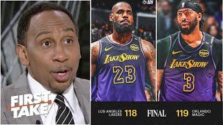 FIRST TAKE | Lakers really choked!? - Stephen A. on LeBron & AD missing clutch free throws vs. Magic