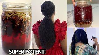 The Most Effective Hair Tea Recipe You Will Ever Try| Do Not Rinse It Out