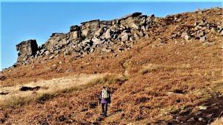 Wild Camp at Higger Tor Under Leaning Block