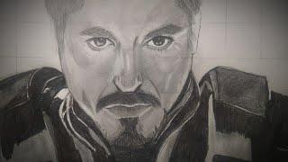 drawing of @ironman||#robertdowneyjr.||the creative pod||#art #marvel||