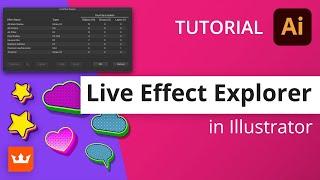 How to use the Live Effect Explorer | Astute Graphics Plugins for Adobe Illustrator