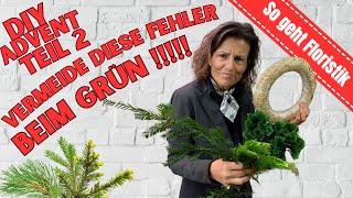 Advents-DIY Teil 2: Welches Grün nehme ich?? Wie befestige ich es auf dem Adventskranz??