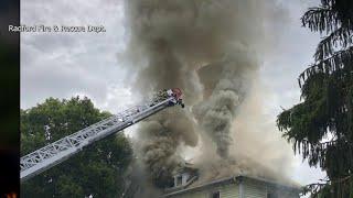 Cats saved from Radford house fire