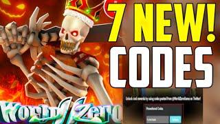 UPDATEWORLD ZERO CODES - ROBLOX WORLD ZERO CODES 2024 - CODES WORLD ZERO