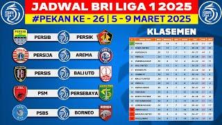 Jadwal Liga 1 2025 Pekan ke 26 - Persib vs Persik - Persija vs Arema FC  - Live Indosiar