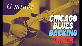 Chicago Blues backing track in G minor